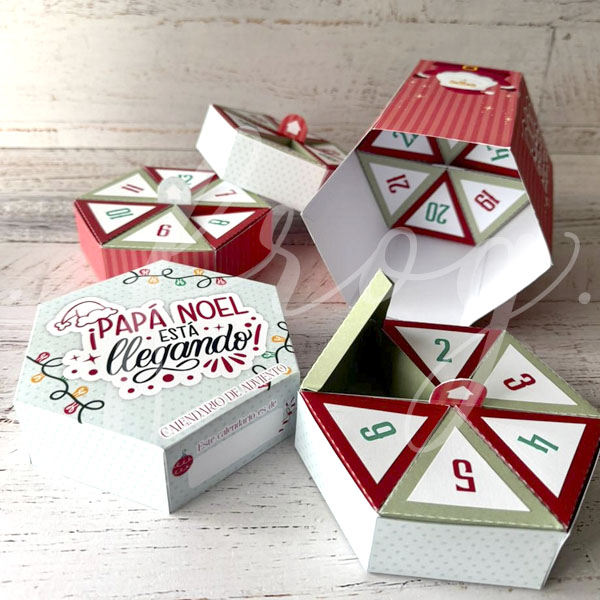 Calendario de Adviento en Caja Hexagonal - Image 4
